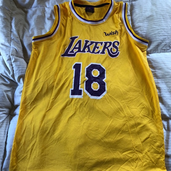 Lakers Jersey - #18 on the front, #19 on the back - Picture 1 of 3